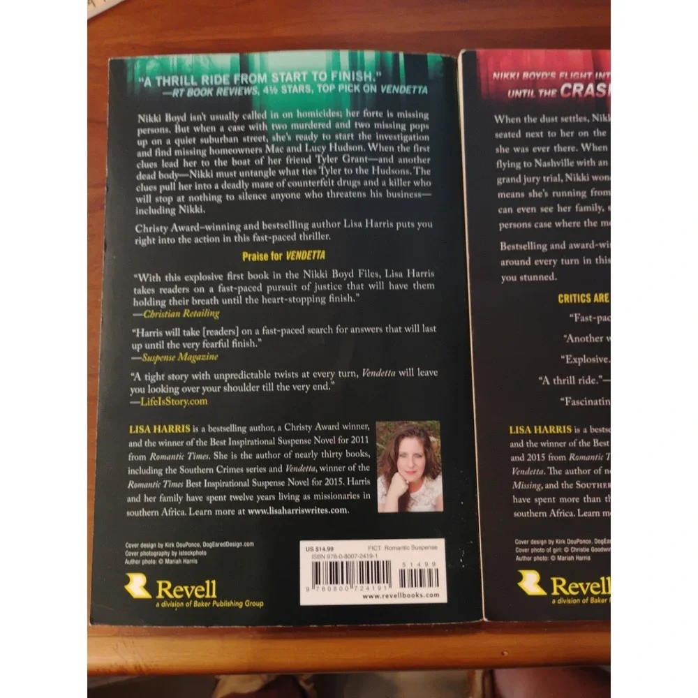 Missing/Pursued 2 (The Nikki‎ Boyd Files) Pair- Paperback Harris, Lisa - GOOD